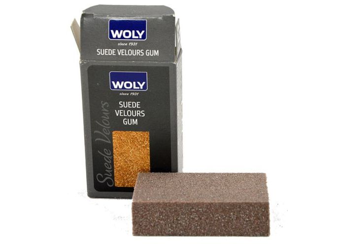 Woly SUEDE VELOURS GUM poetsen taupe donker