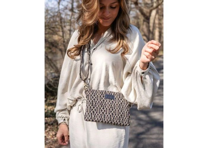 Chabo Crossbody Suus Blue leder blauw donker