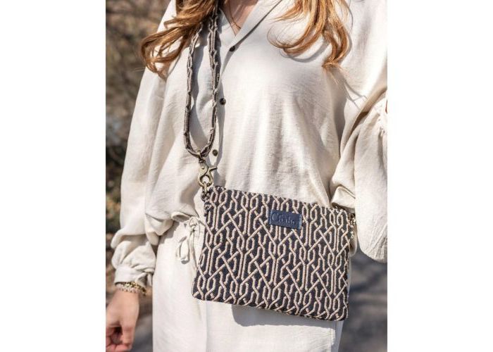 Chabo Crossbody Suus Blue leder blauw donker