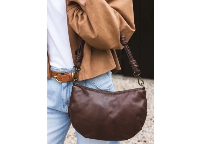 Chabo Chabo shoulderbag Byron  leder bruin donker