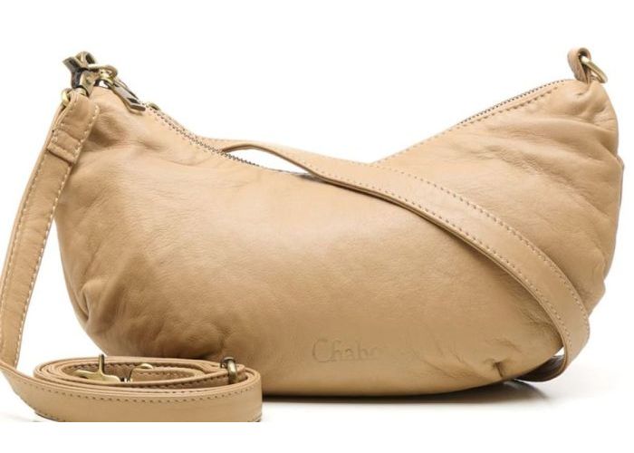 Chabo Bobby banana bag  leder cognac/caramel