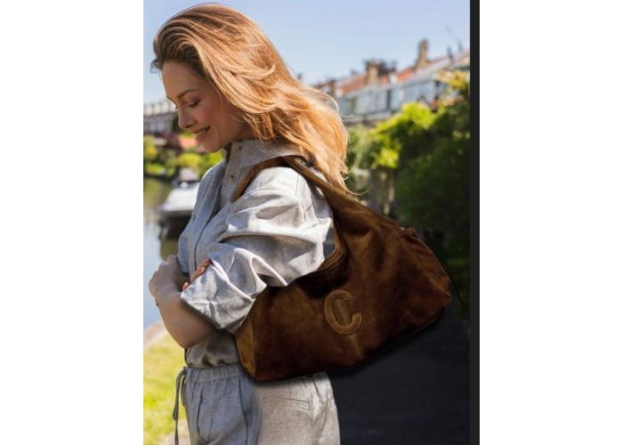 Chabo Chabo suede sophie mini shopper leder cognac/caramel