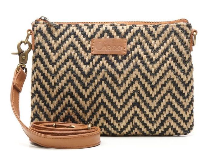 Chabo Romio jacquard crossbody leder cognac/caramel