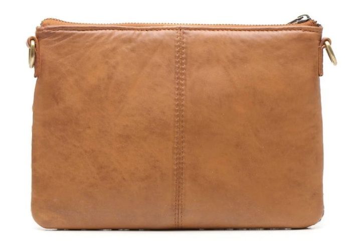 Chabo Romio jacquard crossbody leder cognac/caramel