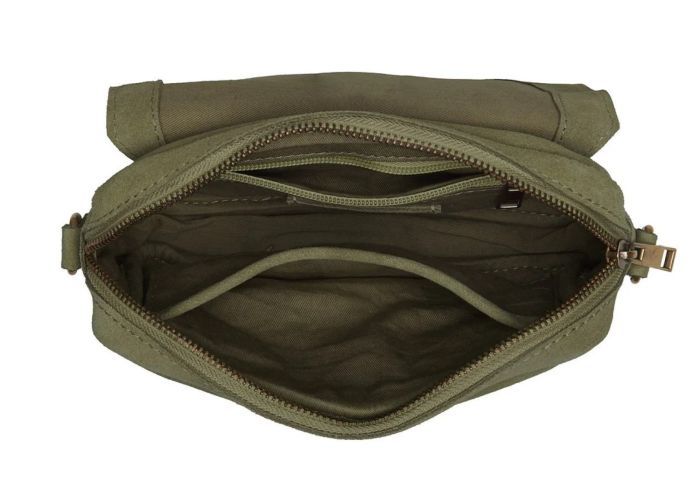 Chabo Rio Romy suede  leder groen olijf