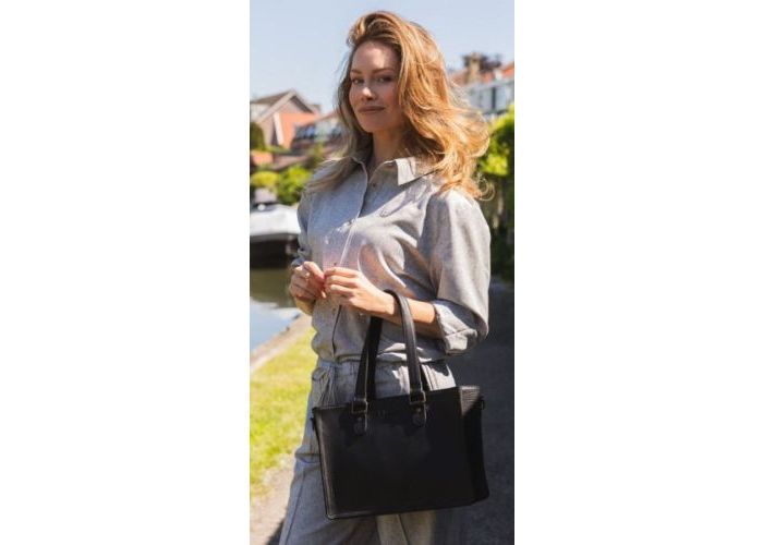 Chabo Costa square classic black leder zwart