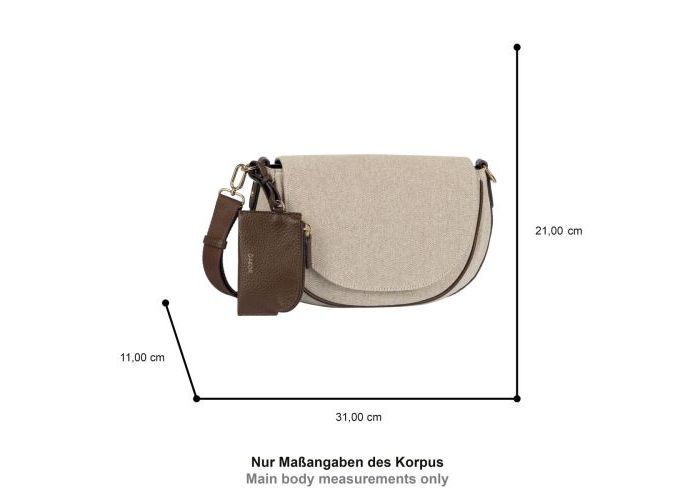 Gabor Bags 012484 Sibylla Saddle bag kunstleder beige