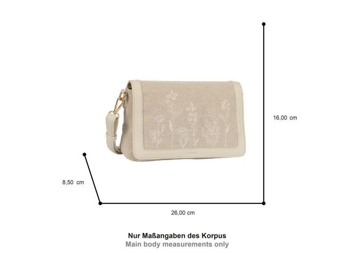 Gabor Bags 012700 Noella flap bag kunstleder beige