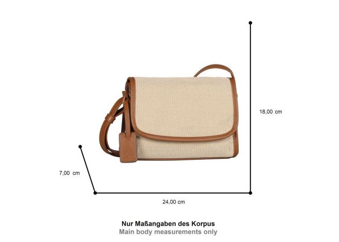 Gabor Bags Danee flap bag kunstleder beige