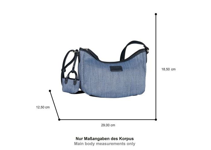 Gabor Bags 012434 Granada Denada cross bag kunstleder blauw