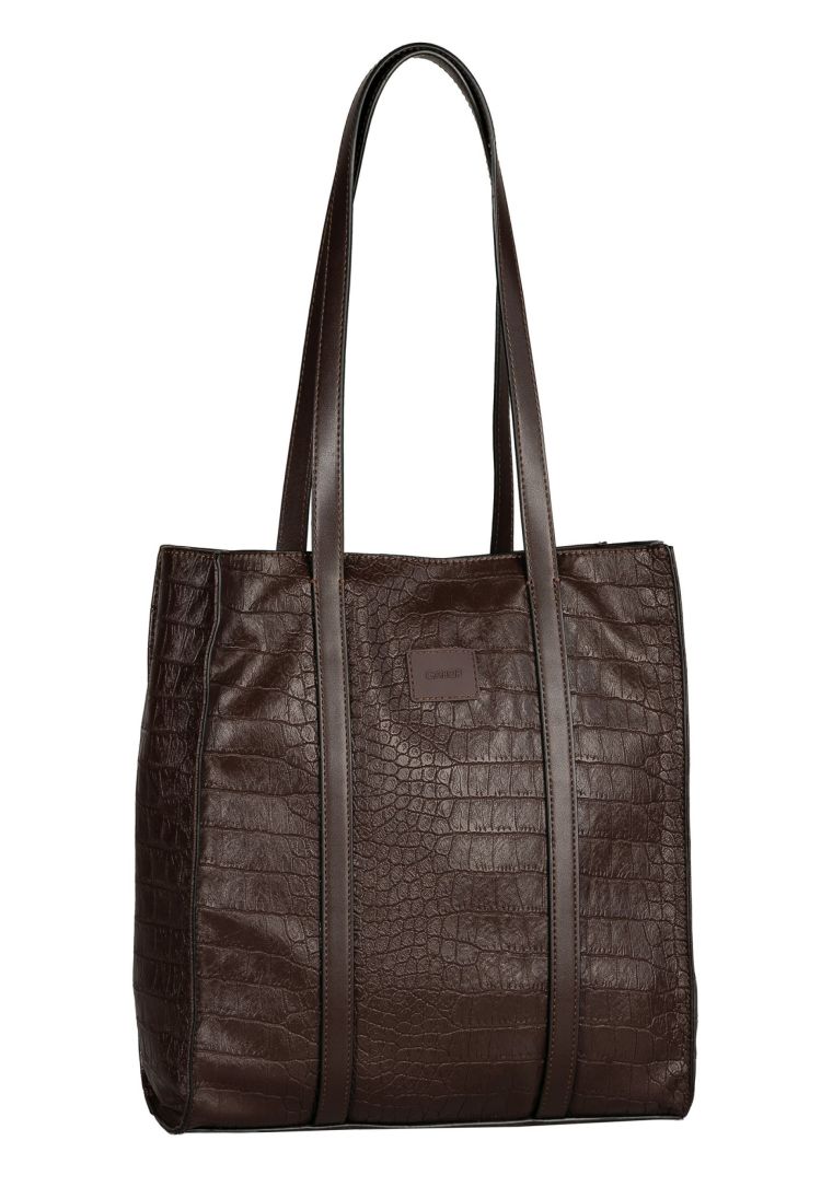 Gabor Bags 012823 Elfie Zip tote bag kunstleder bruin donker