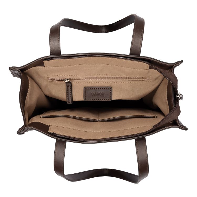 Gabor Bags 012823 Elfie Zip tote bag kunstleder bruin donker