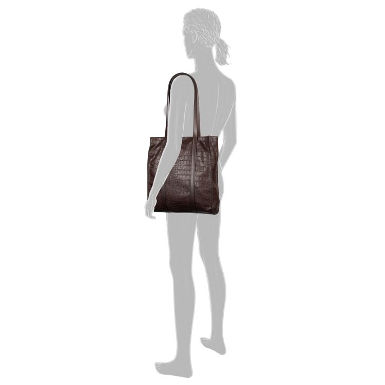 Gabor Bags 012823 Elfie Zip tote bag kunstleder bruin donker