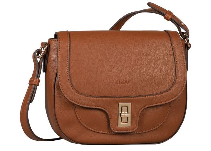 Mode accessoires Gabor Bags KUNSTLEDER 9364 Loreen saddle bag Cognac/caramel