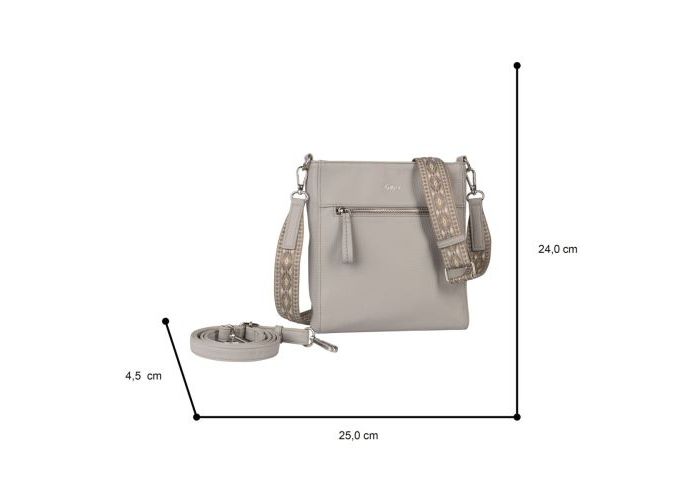 Gabor Bags 011104 SILENA CROSS BAG S kunstleder grijs