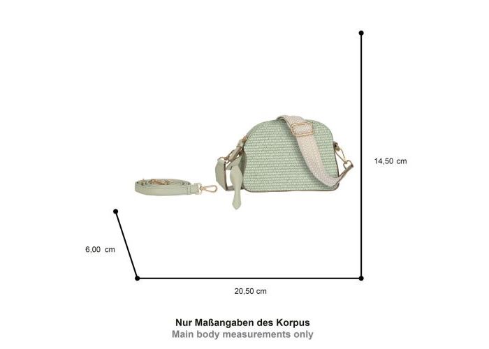 Gabor Bags 012652 Ophelio camera bag kunstleder groen licht