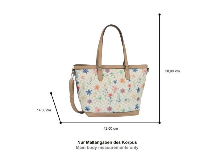 Gabor Bags 012697 Meria Flower Shopper  kunstleder multicolor