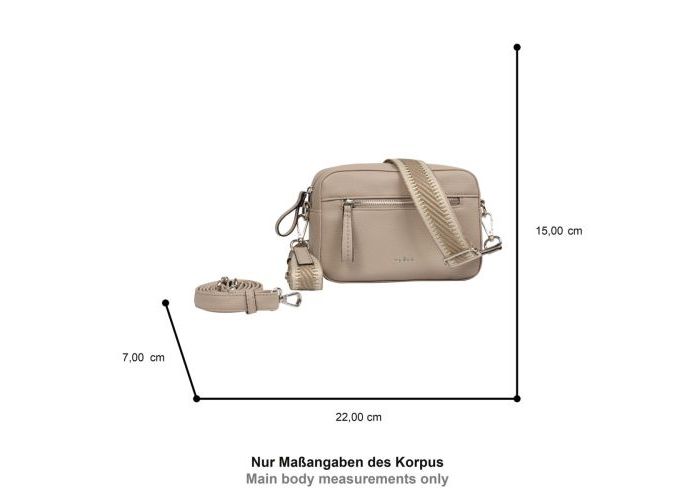 Gabor Bags 011691 Silena Camera bag kunstleder taupe