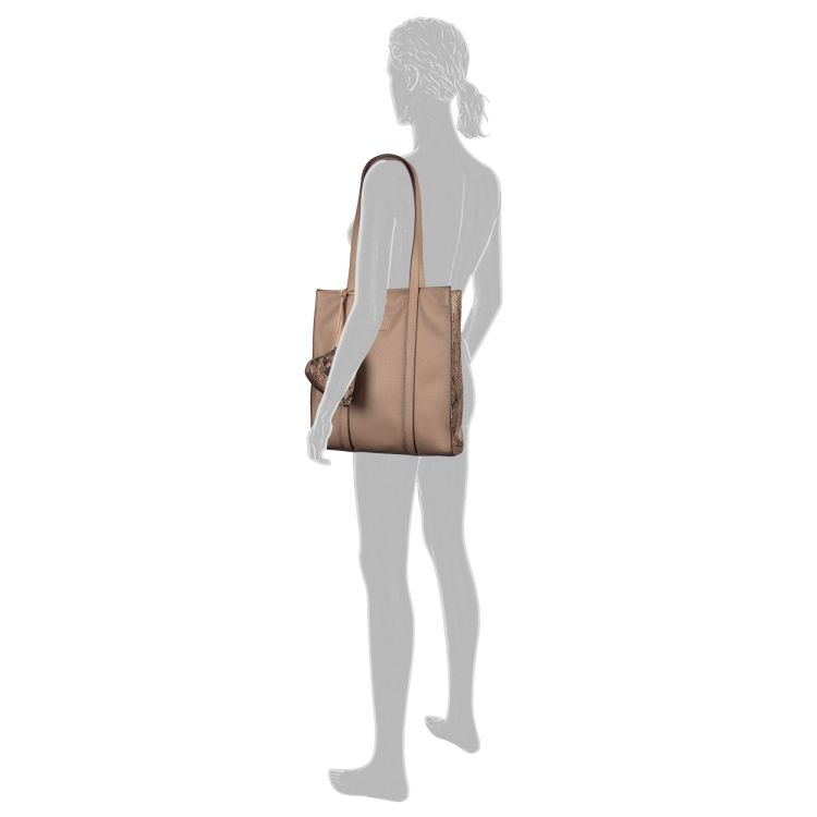 Gabor Bags 012821 Elfie Luxe Zip tote bag kunstleder taupe