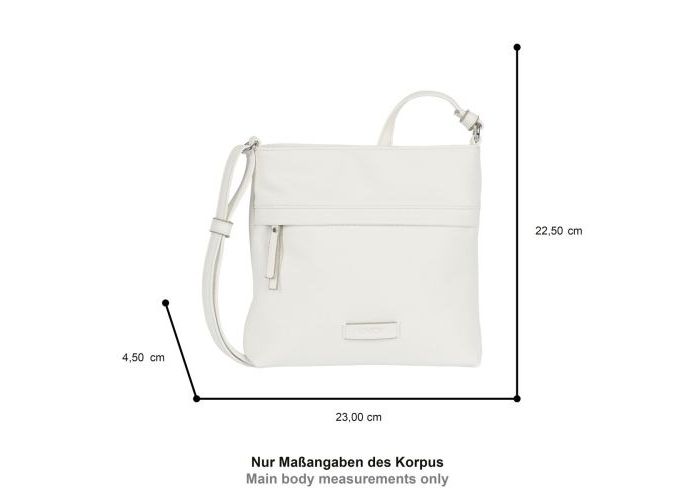 Gabor Bags 012428 Faye cross bag kunstleder wit