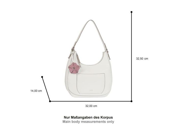 Gabor Bags 012501 Sofiana Hobo bag kunstleder wit