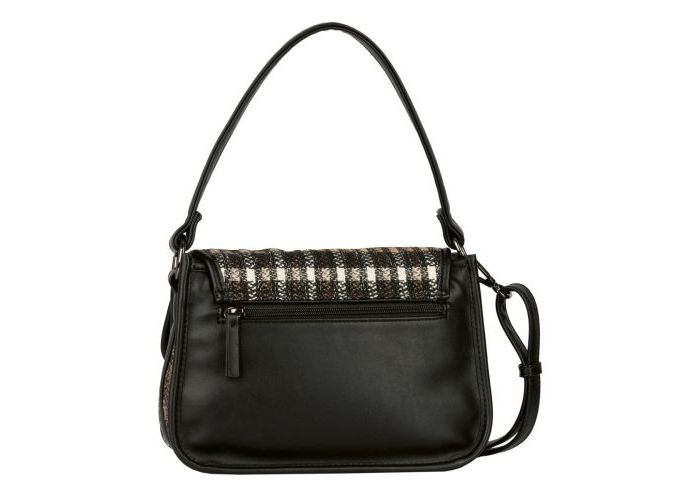 Gabor Bags 011129 LEXIE FLAP BAG M NO ZIP kunstleder zwart