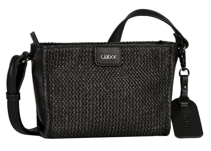 Mode accessoires Gabor Bags KUNSTLEDER 9243 60 Lori cross bag Zwart