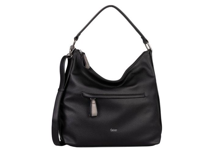 Mode accessoires Gabor Bags KUNSTLEDER 9325 Anina hobo bag Zwart