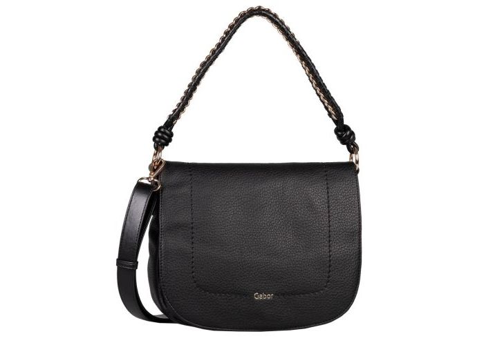 Mode accessoires Gabor Bags KUNSTLEDER 9339 Dania flap bag Zwart