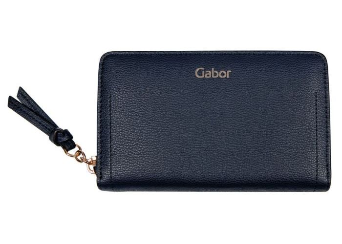 Mode accessoires Gabor Bags PORTEFEUILLES 9266 Malin medium zip wallet Blauw Donker