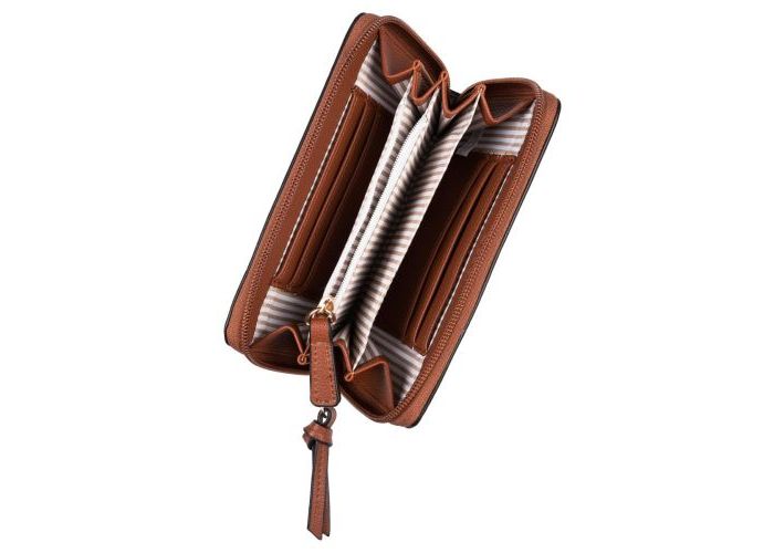 Gabor Bags 9266 Malin medium zip wallet portefeuilles cognac/caramel