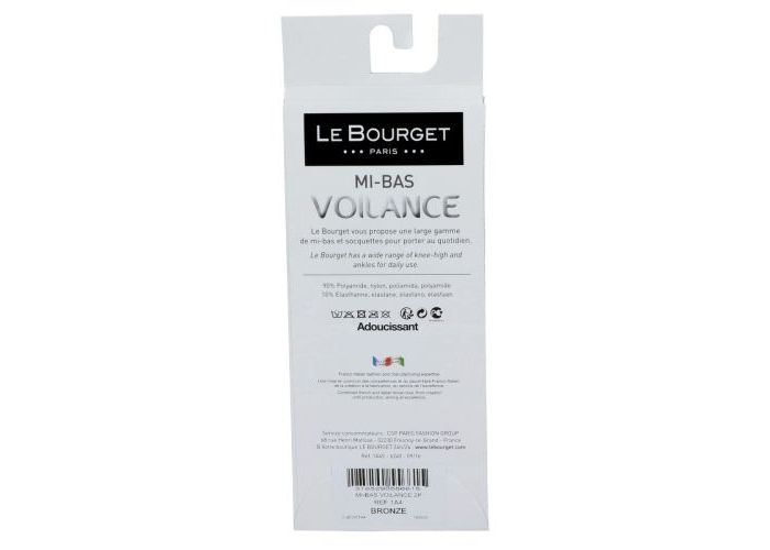 Le Bourget 1A46 MI-BAS Voilance Satiné 15D kniekousen brons