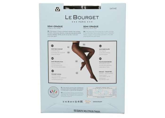 Le Bourget 1NH1 Collant 30D Semi-Opaque Satiné pantys /collants bruin donker