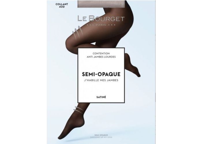 Le Bourget 1NE1 collant 40D semi-opaque satiné pantys /collants huid/skin kleur