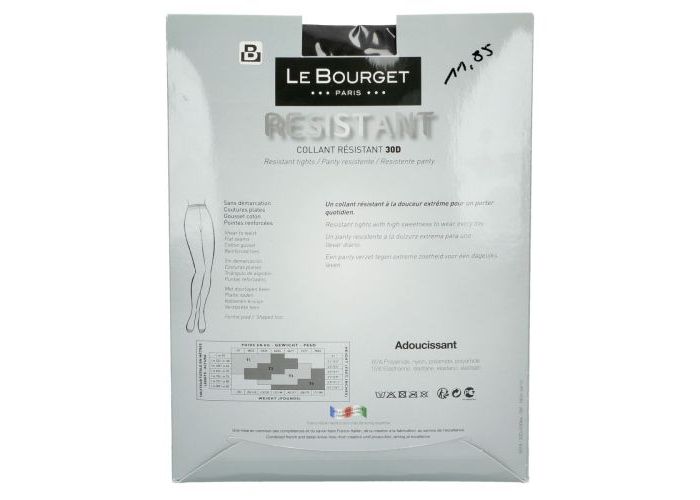 Le Bourget 1BV Collant Résistant 30D pantys /collants zwart
