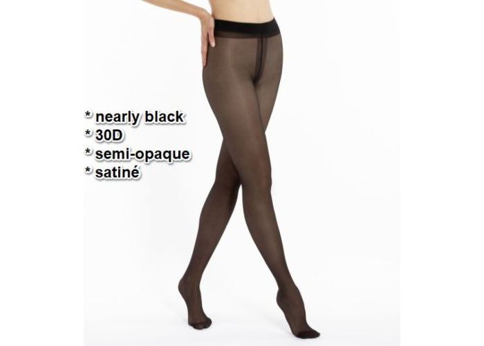 Mode accessoires Le Bourget PANTYS /COLLANTS 1NH1 Collant 30D Semi-Opaque Satiné Zwart