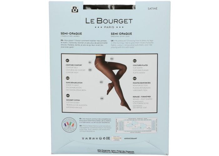 Le Bourget 1NH1 Collant 30D Semi-Opaque Satiné pantys /collants zwart