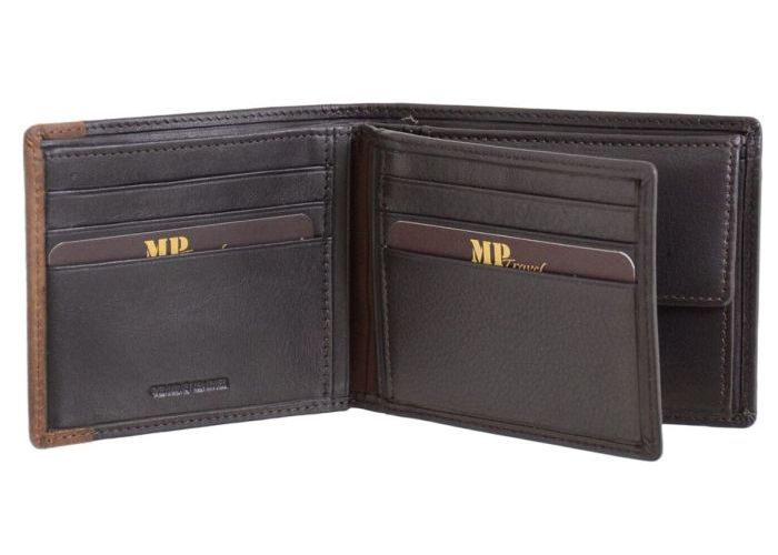 Marta Ponti B123162R MP Travel Men's Wallet portefeuilles bruin donker