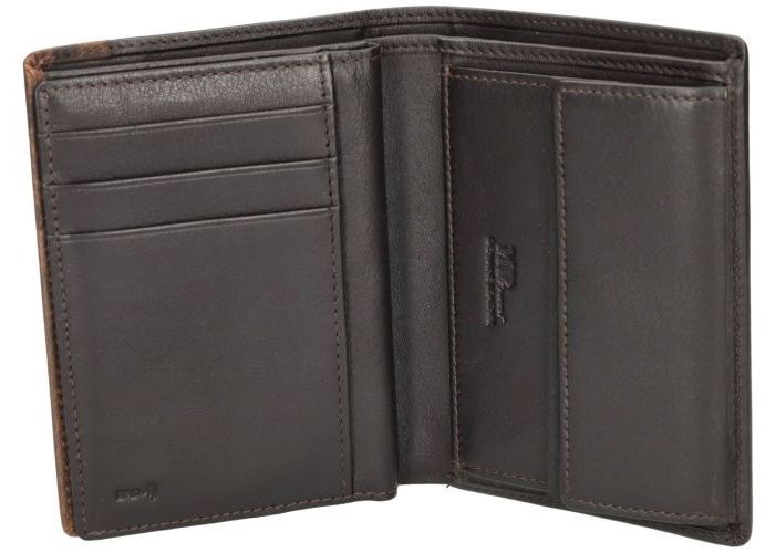 Marta Ponti B123292R MP Travel Men's Wallet portefeuilles bruin donker