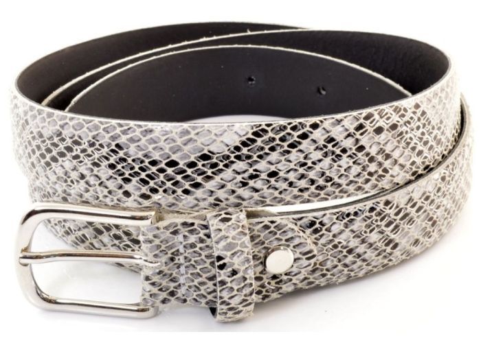 Mode accessoires Miss Muller DAMESCEINTUREN Riem Miss Python Off-white/ecru/parel
