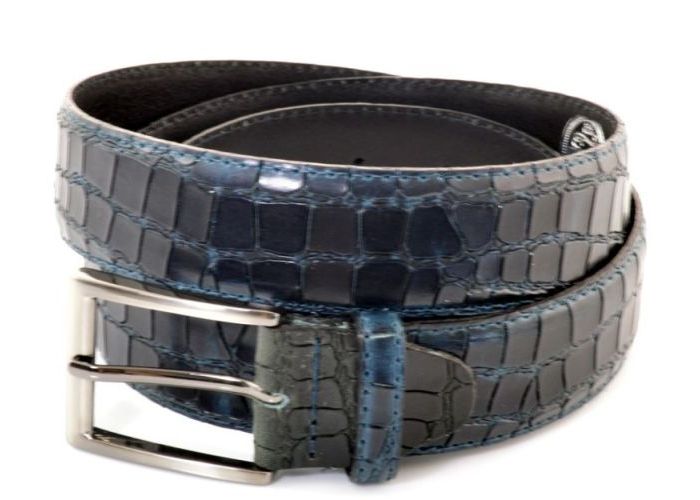 Muller And Sons Since 1853 Riem Reptile herenceinturen blauw donker