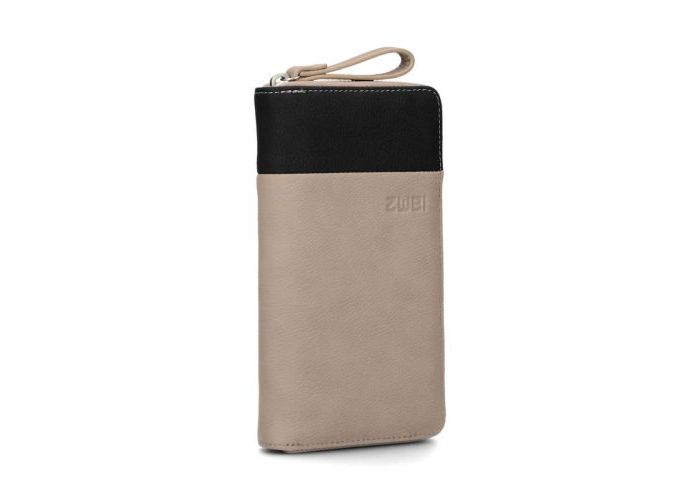 Mode accessoires Zwei PORTEFEUILLES Eva EV2 wallet Taupe Donker