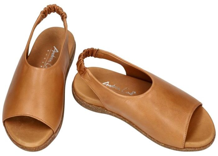 Andrea Conti 0301002  sandalen cognac/caramel