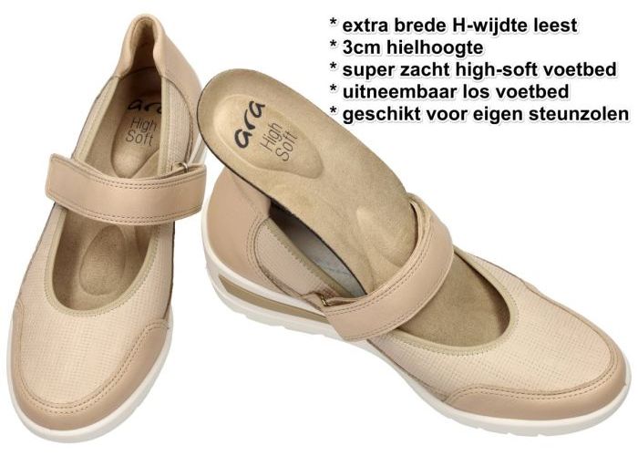 Ara 12-50632-08 (H) ZÜRICH 2.0 ballerina's & mocassins zandkleur