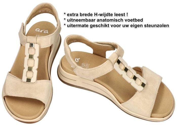 Ara 12-34810-08H OSAKA-S sandalen zandkleur