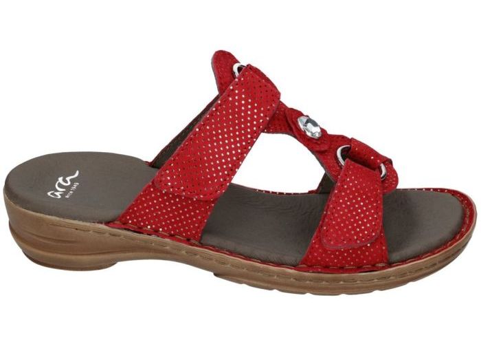 Ara 12 27273-85 G puntikid slippers & muiltjes rood