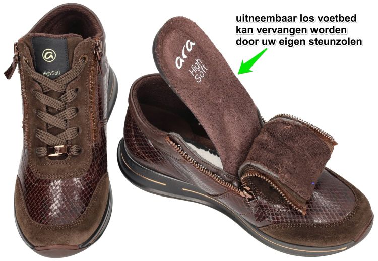 Ara 12-24808-57 (H) OSAKA 2.0 sneakers  bruin donker