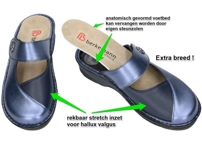 Berkemann 03457 HELIANE pantoffels blauw