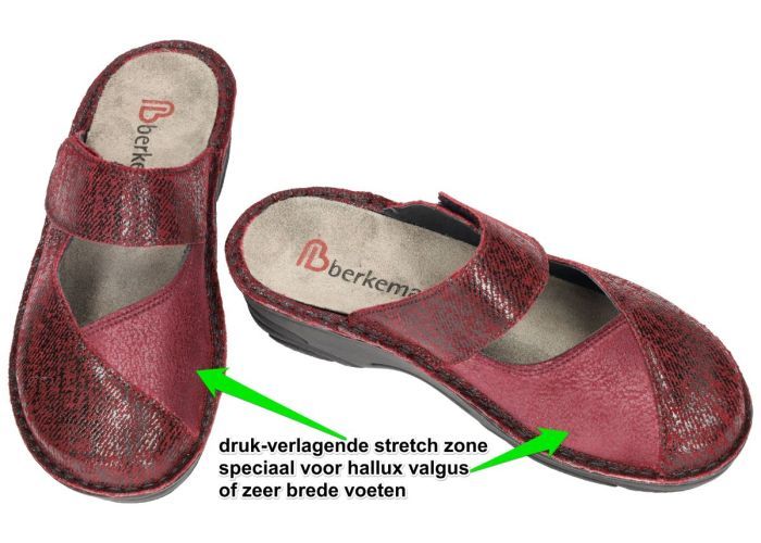Berkemann 03457  HELIANE pantoffels bordeaux