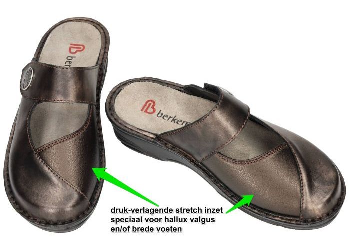 Berkemann 03457  HELIANE pantoffels bruin